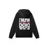 New Balance Logo Print Hoodie Asia Sizing 'Black White' Men's AMT11308-BK
