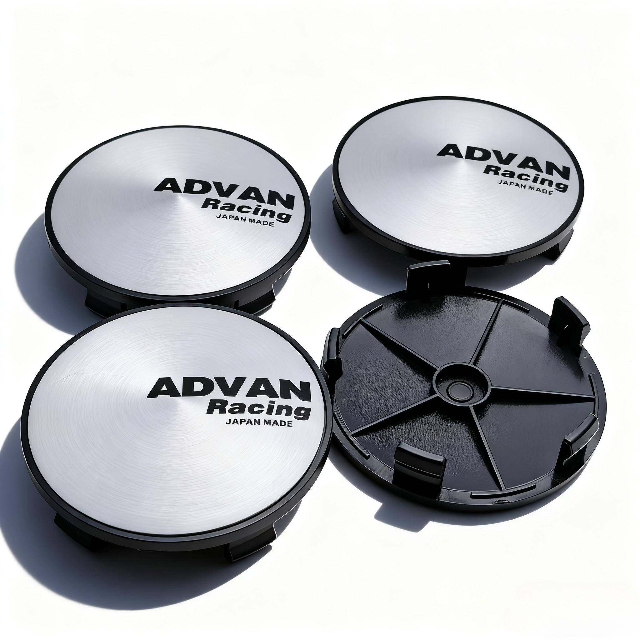 

4pcs JDM Advan Logo Emblem Car Wheel Center Caps 68MM 63MM Wheels Hub Cap ADVAN Racing Badge Rim Hubcaps Cover Car Accessories ADVAN Badge&4pcs Wheel Caps