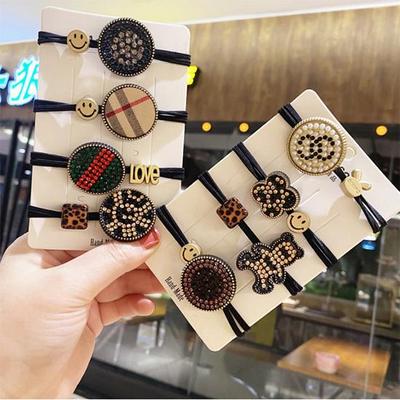 Beautiful Hair Head Adult Full Set of 8 Hair Bands Cubic Drops