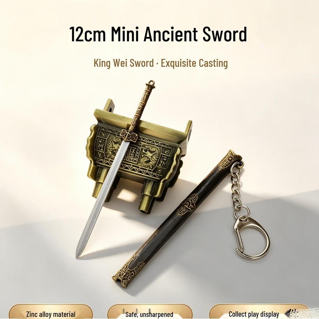 Large Alloy Ancient Fen Ji Sword Model - Decorative Film & TV Prop Collection Ornament