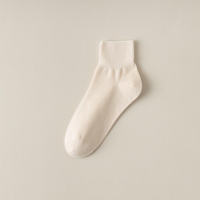 Sock - Summer Lightweight Pure Cotton Anti-odor Short Tube Socks Without Bones Versatile Cotton Socks