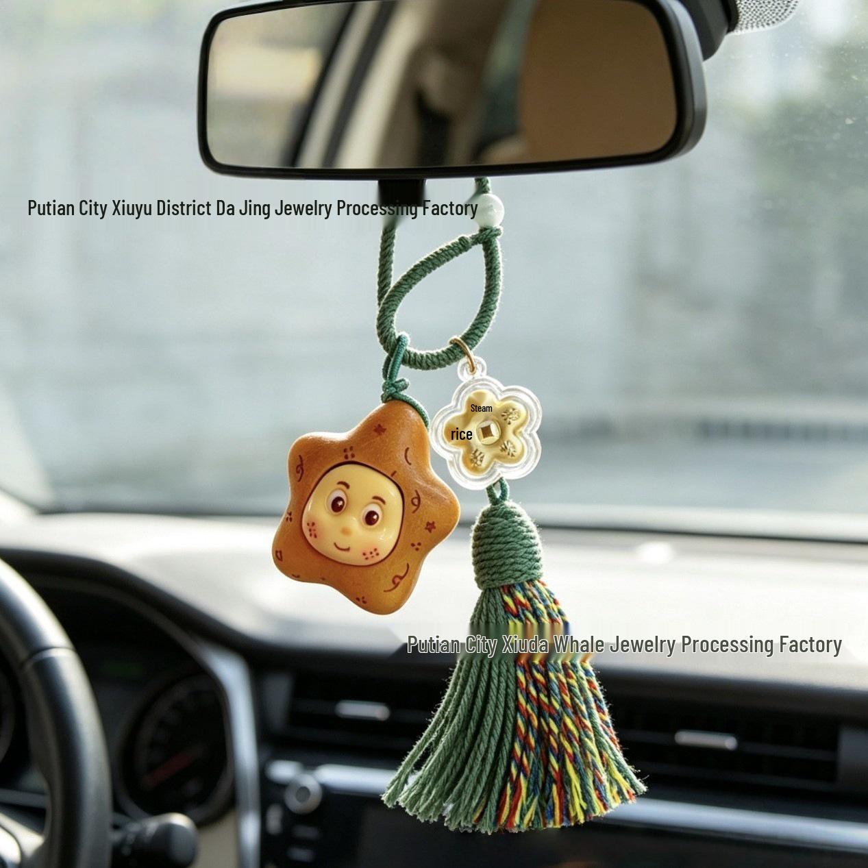 2026 Rainbow Star Cartoon Person Gold Keychain Bag Charm