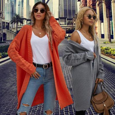 Long Knitted Cardigan Coat Knitted Cardigan Loose Sweater Casual Coat Long Knitted Coat Vneck Loose Long Sleeve Knitwear Sweater
