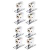 Packung mit 8 Römer-Schatten-Kordelstopper für die Sicherheit zu Hause, österreichischer Schatten, Fensterjalousie-Stopper, Metallhalterung, Vorhangzubehör