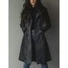 Western Style Women's Faux Suede Waist-Cinched Coat, Comfortable Casual Fashion Outerwear for Women