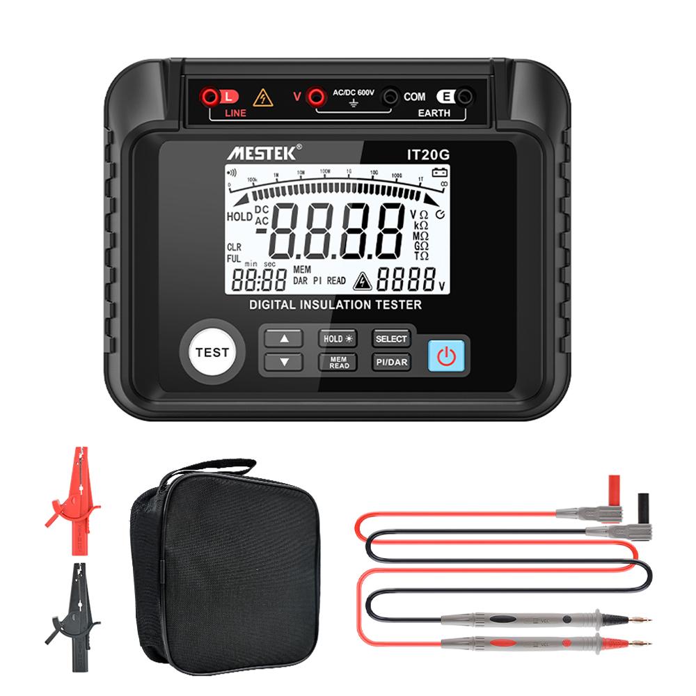 

Тестер опору ізоляції Цифровий вимірювач опору напруги Вимірювання індексу поляризації DAR