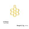 5 pieces/pack Mini Cat Flower Jewelry Owl Cherry Star Heart shaped Bow Stainless Steel Pendant DIY Necklace Bracelet Jewelry