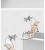 European Style Plus Size Open-Toe Bow High Heel Sandals