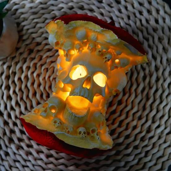 Halloween Lamp Fruit Skull Shape Party Light Haunted House Lamp Home Parties Festivals Halloween Decoration