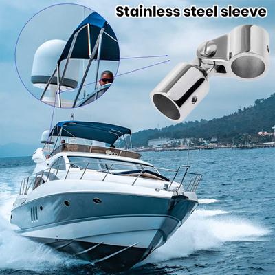 Heavy-Duty Bimini Top Hardware Eye End Cap Polished Surface Rustproof Corrosion Resistant Bimini Top Cap Eye End Tube Parts