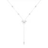 Trendy Minimalist Long Teardrop Charm Pendant Necklace for Women Autumn Winter Sweater Chain Fashion Y2K Accessory Jewelry Gift