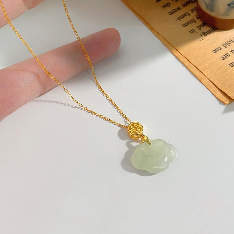 

Высококачественное ожерелье с замком Ruyi для женщин, новый стиль, нишевый дизайн, новый кулон в китайском стиле