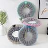 1 Pack Stitched Color Portable Toilet Mat O Type Universal Fully Enclosed Design Less Prone To Shedding Hair Toilet Seat Cushion