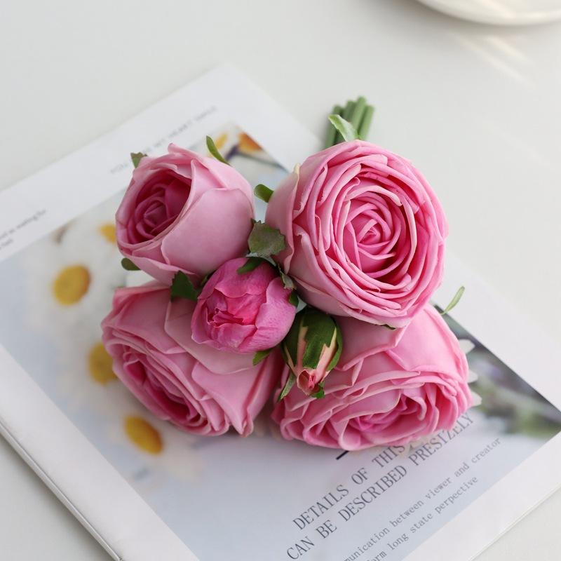 

Moisturizing rose wet wedding hand holding fake bouquet wedding decoration