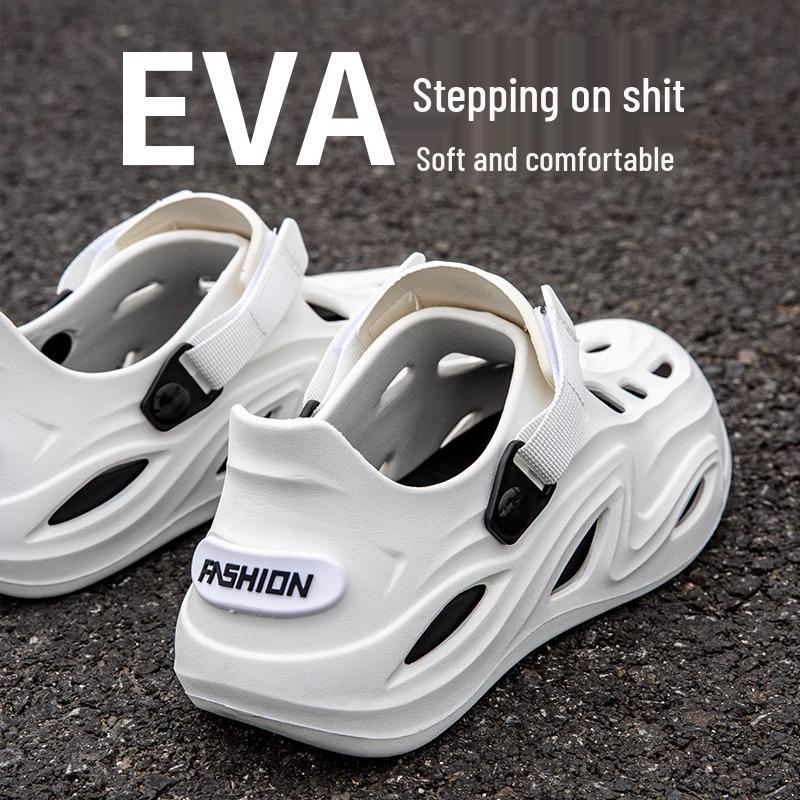 Men's Thick-Soled Non-Slip Clogs for Driving, Fishing, and Outdoor Beach Wear