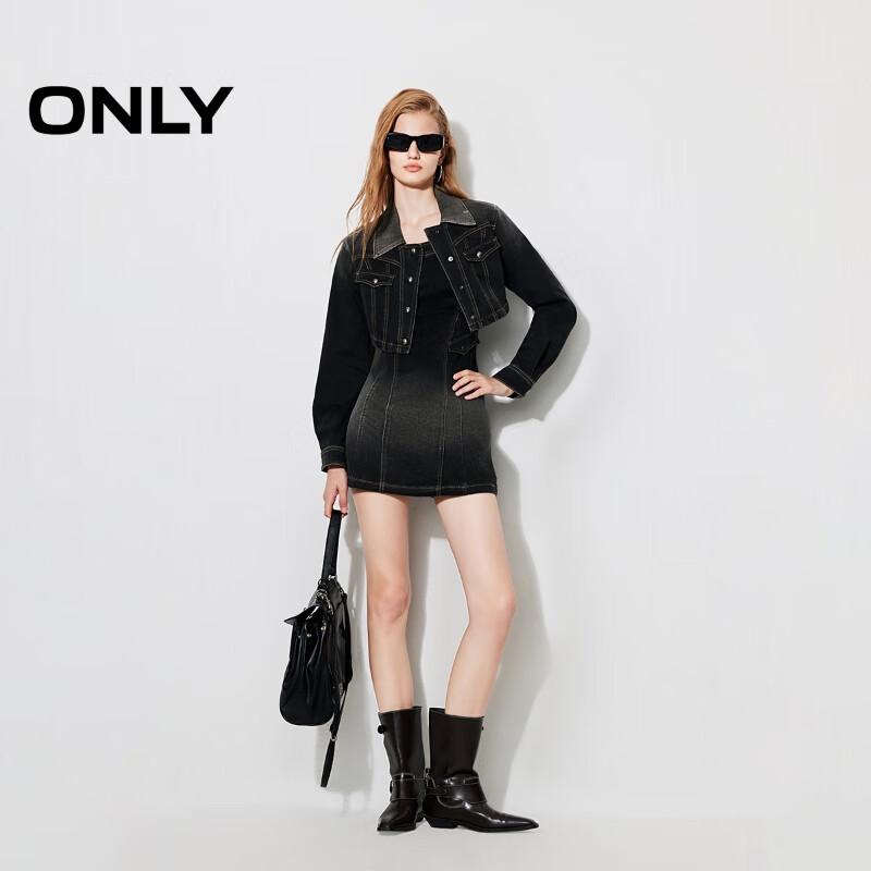 ONLY Women's Retro Washed Denim Mini Dress