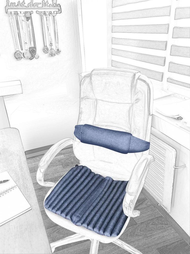 Pokrowce na krzesła wykonawcze Ekkoseat, wypełniacz z łuski gryki