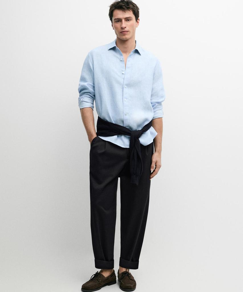 Masimodutti 100% Linen Regular Fit Shirt