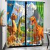 Dinosaur Print Curtains Suitable Bedroom Living Room Kitchen Decoration Home Window Set Of 2 Made Polyester Great Decor