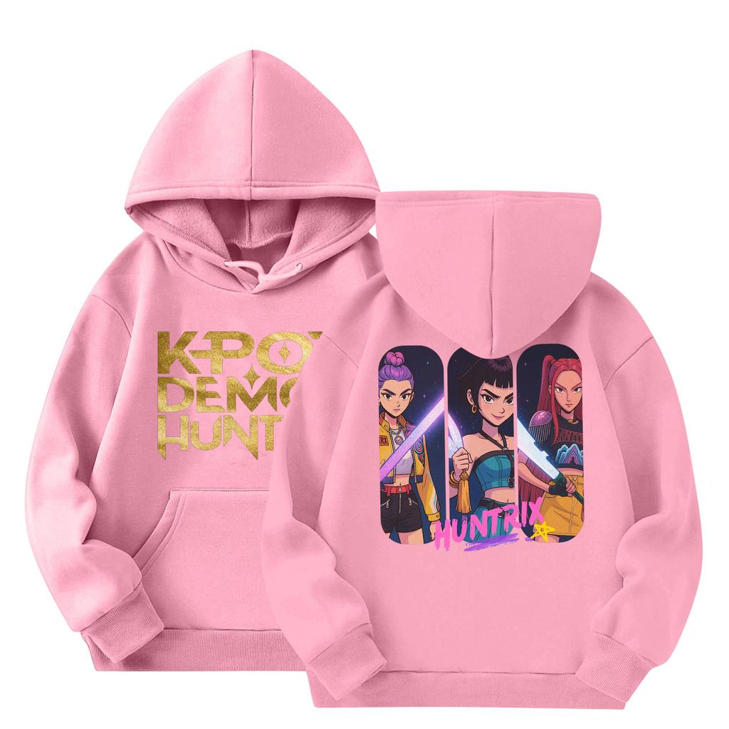 Dětská móda Lehký pulovr s dlouhým rukávem s kapsami Potisk Mikina s kapucí