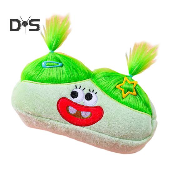 

Сделай сам пенал коробка органайзер длинные волосы кукольный дизайн большой емкости застежка-молния ручка маркер держатель для инструментов для рисования светло-зеленый