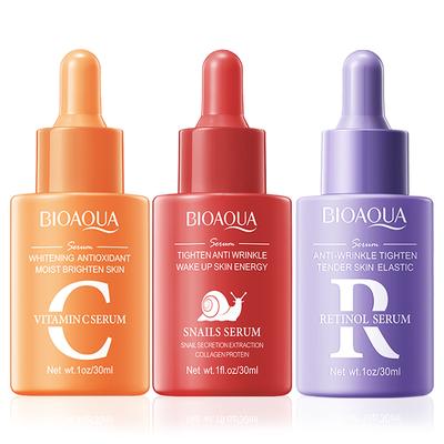 BIOAQUA C-vitamiini, retinooli, hüaluroonhappe seerum niisutav, kirkastav, hüdreeriv, pinguldav näoessents ilu näonahahooldus