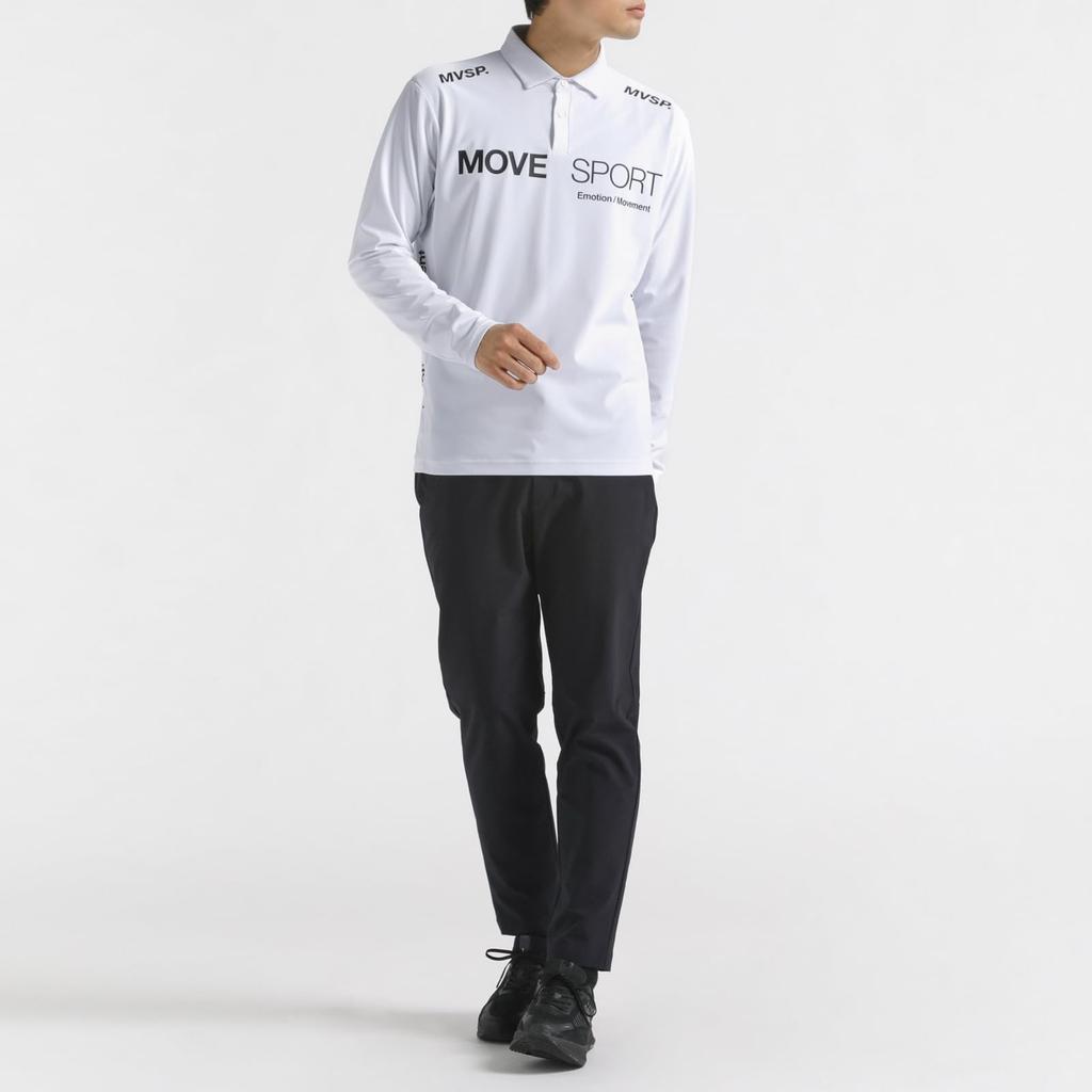 Move Sports Descente Golf Polo Amazon UV Cut Easy to Move Cool Shirt, Exclusive, Stretch, Moisture-Wicking, Quick-Drying, (UPF 50+), Sunscreen, in,