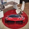 1pc SportsCar Round Chair Mat Area Rug - Non-Slip, Floor Mat for Office, Bedroom, Ideal Home Decor Christmas Gift P0811444