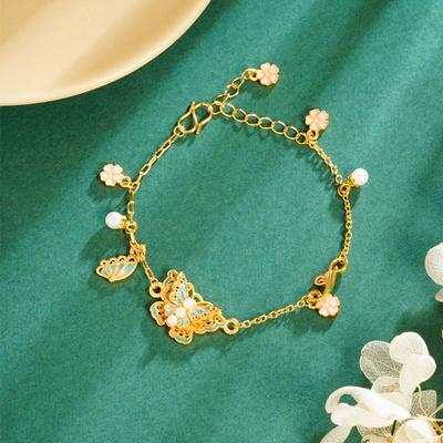 Youmeng Diesheng Bracelet Sakura Butterfly Girls Versatile Temperament High-end Bracelet