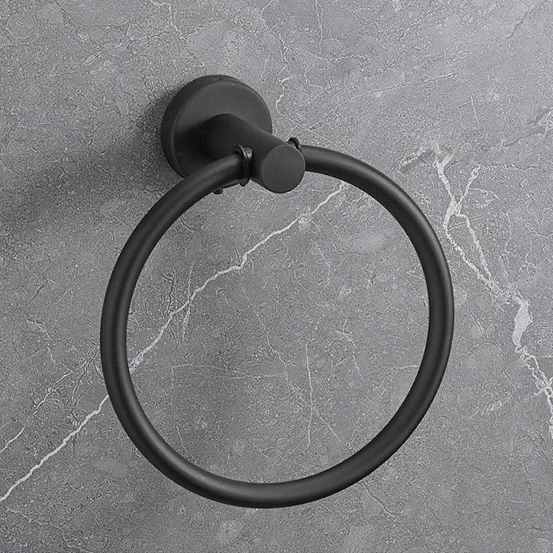 Hotel Commercial Bathroom Towel Holder Stainless Steel Wall-mounted Towel Ring Waterproof Anti-slip Design for Toilet Use