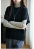 Women's 100% Wool Loose Knit Vest - Round Neck, Autumn/Winter