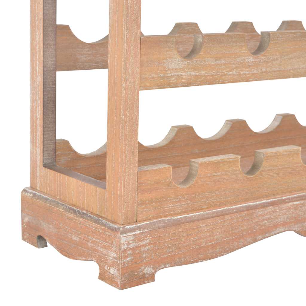 Wine Rack Brown 70 X 22.5 X 70.5 Cm MDF
