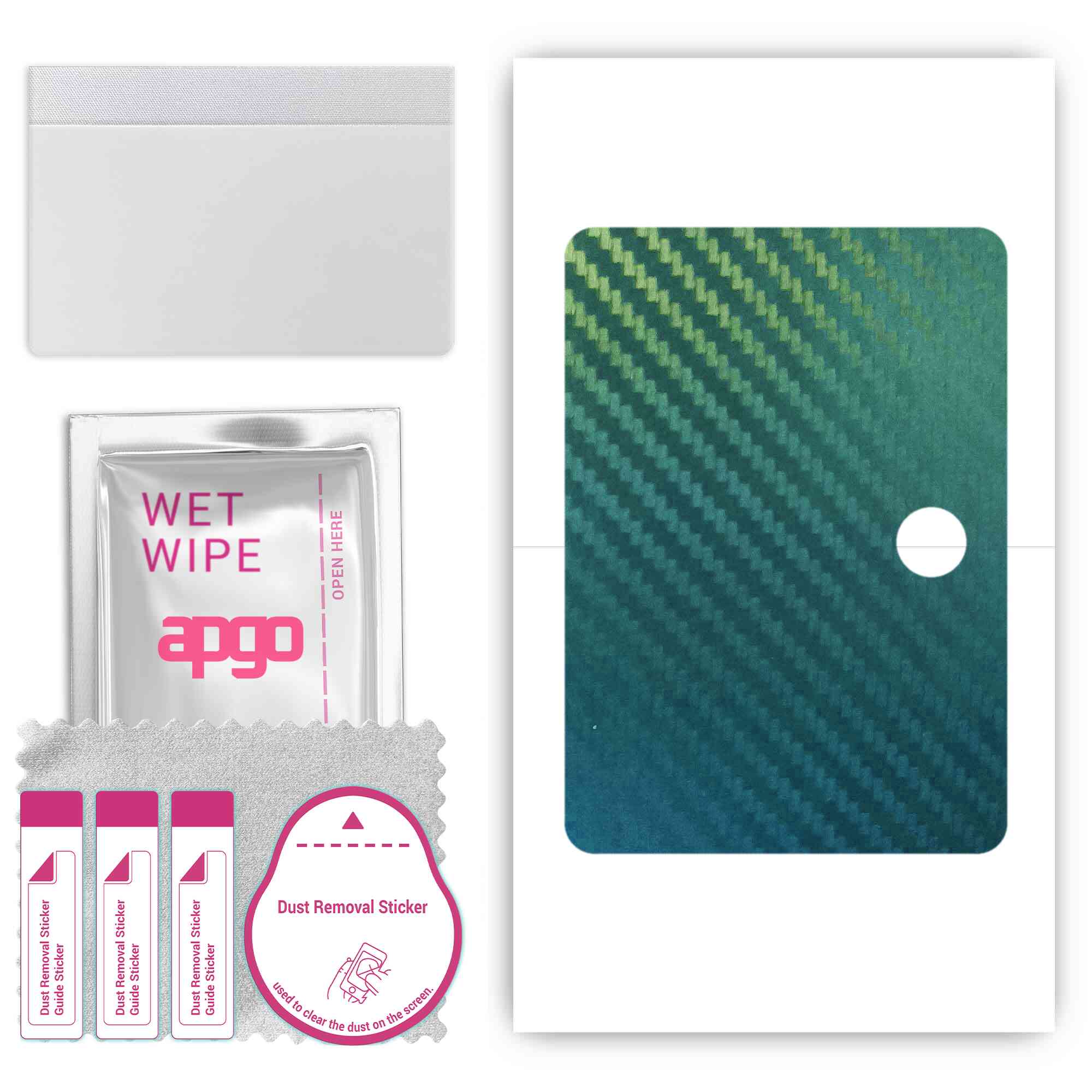 

apgo Protective Skin Sticker for the back compatible with OnePlus Pad, Wrap Film, Foil, Vinyl - Pattern Carbon Chameleon CAKA1