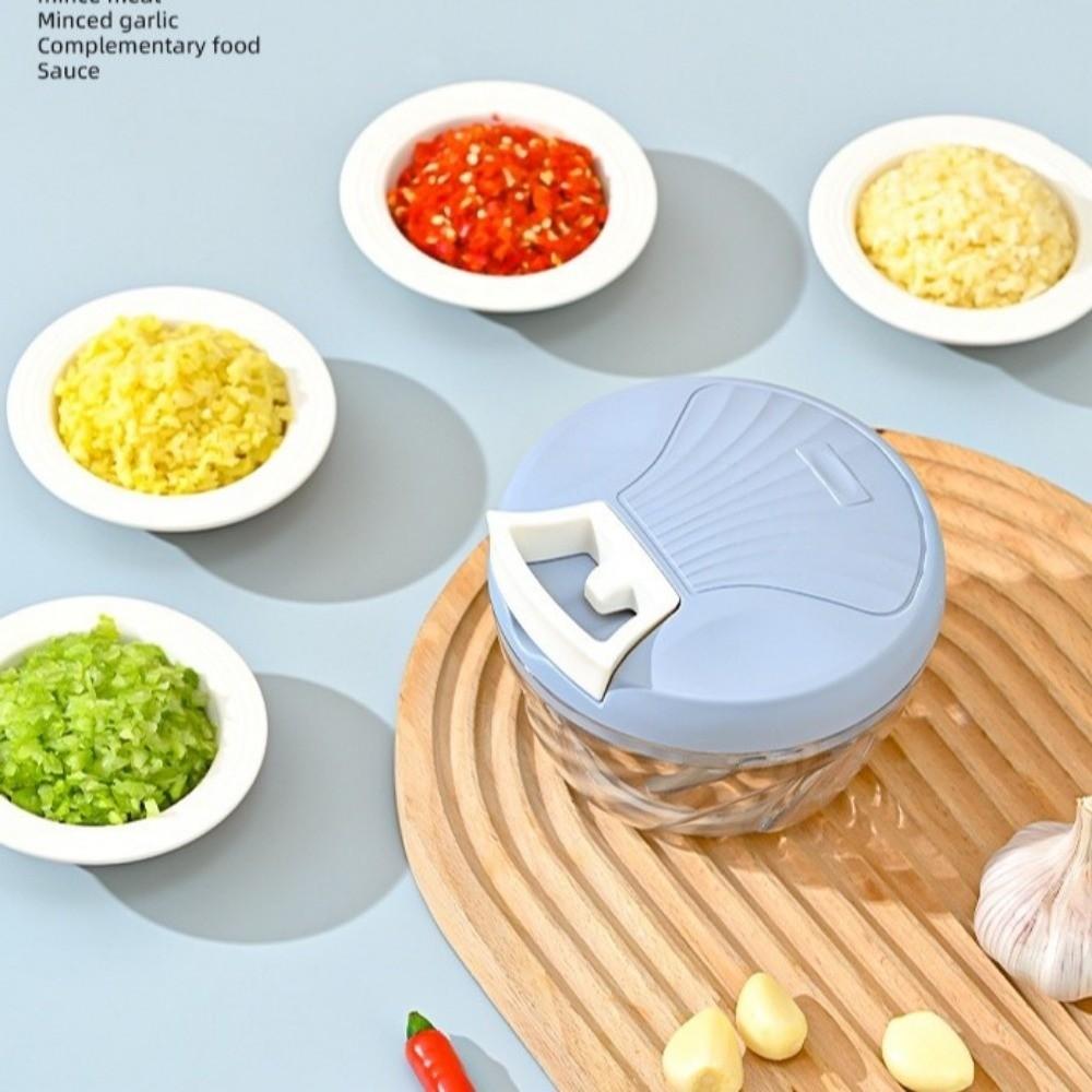 Tritatutto Alimentare Multifunzione 500/900ML Tritaglio Aglio Manuale Spremi Aglio Cucina