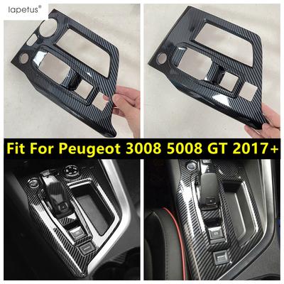 Center Control Shift Gear Panel Storage Box Frame Decor Cover Trim Fit For Peugeot 3008 5008 GT 2017 -  Accessories Interior