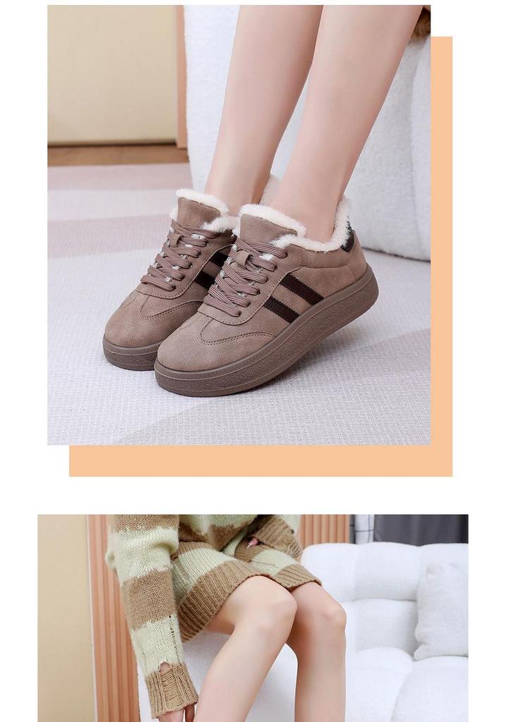 2026 New Winter German Training Shoes: Thick, Soft Sole, Versatile Casual Board Shoes, Plus Velvet, Warm Cotton.