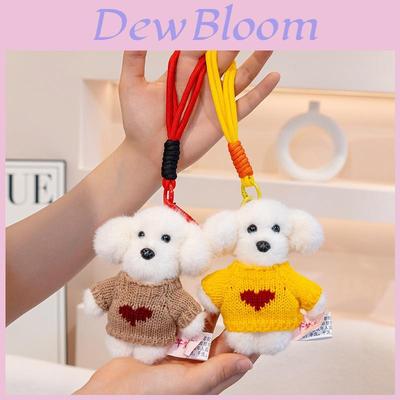 Teddy Dog Plush Keychain With Sweater Cute Cartoon Animal Toy For Girls And Kids