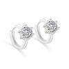 Hoop Earrings For Women Korean Silver Crystal AAA+ Cubic Zirconia Cartilage Septum Piercing Earing Jewelry KAE094