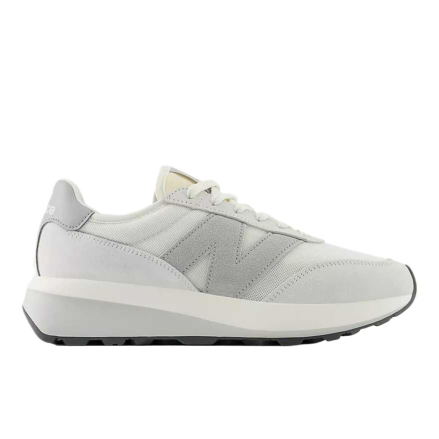 New Balance 370 Comfortable Fashionable Lightweight Mid-Top Running Shoes Unisex Running Shoes Gray White U370AA