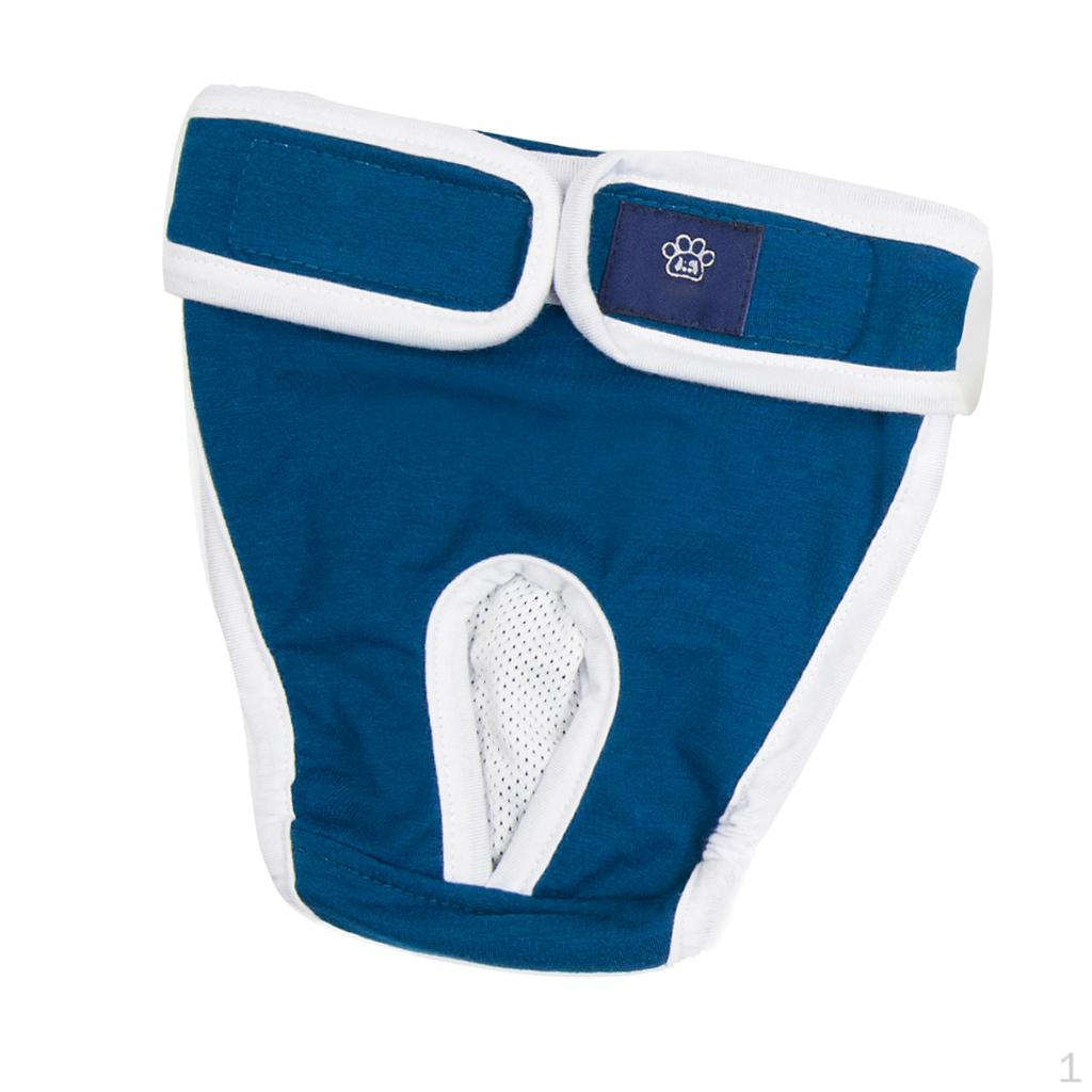 

Cloth Female Dog Puppy Physical Pant Diaper /XL, Blue/Yellow/Green Available Blue S