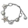 Ästhetisches Herz Stern Kettenarmband Stilvolles Perlenarmband Schickes Armband Charm-Armband Perfektes Geschenk für Modebegeisterte