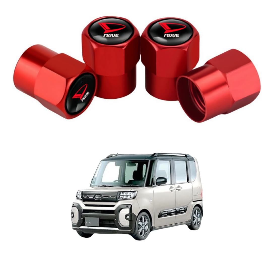 

Daihatsu MOVE Aluminum Valve Caps, L175S, L185S, LA100S, LA110S, LA150S, LA160S, LA800S, LA810S/ L575S, Daihatsu MOVE красный