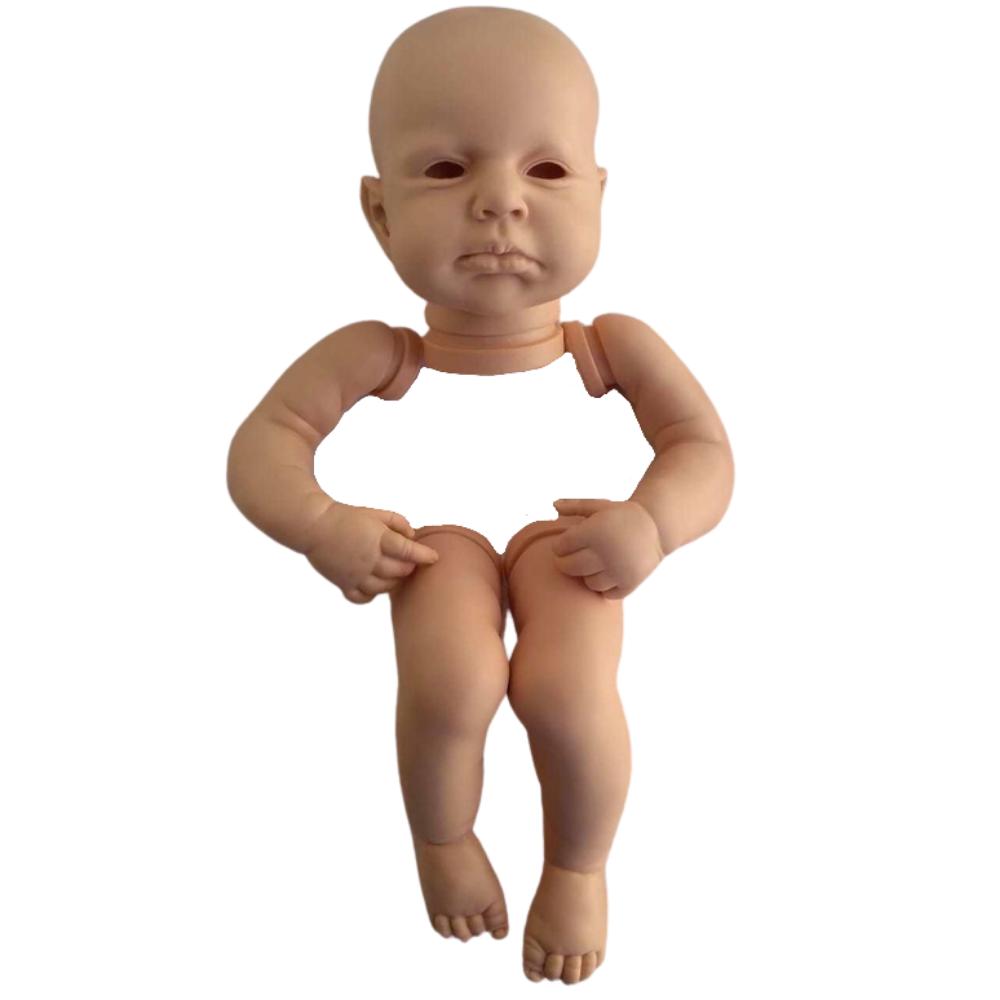 20Inch Reborn LouLou Awake kit open one's eyes 50CM Reborn Baby Doll Kit Unpainted Reborn Kit Blank Doll Parts Lifelike Mold