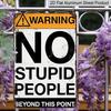 2d Flat Fun "No Fools After This Point" Vintage Metal Sign - Aluminum SignPerfect Decoration for Home, Bar, Garage, Etc. - Easy To Hang Wall, 8 "x12"