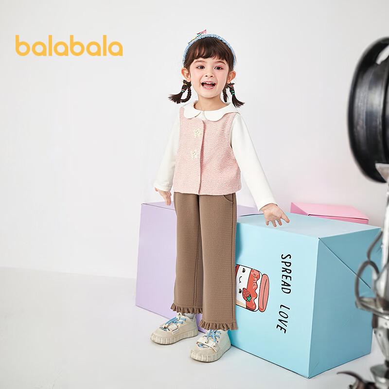Balabala Baby Girl's Autumn/Winter Three-Piece Outfit