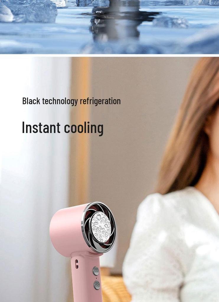 Portable Foldable USB Hanging Neck Fan: Compact Mini Fan with Handheld Option, High Speed, and Long Battery Life for Outdoor Use
