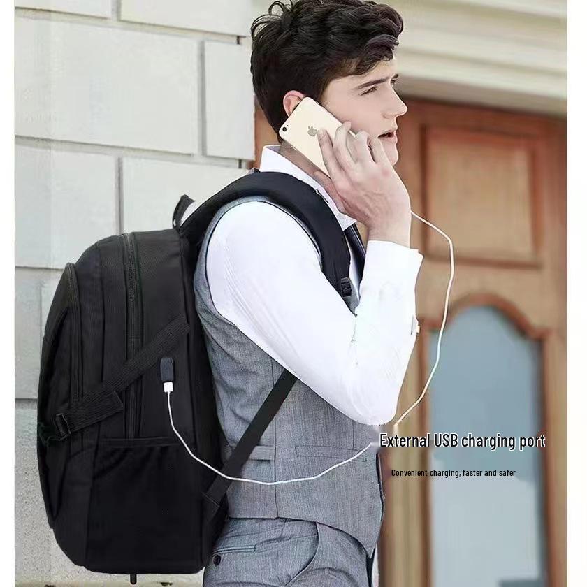 2023 Men's Large Capacity Backpack for Junior High School, Travel, and Laptop Use
