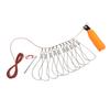 Cierre para Peces Vivos con Flotador de Espuma y Cable de Acero Hebilla de Cierre para Pesca Kit de Cuerda para Peces para Pesca al Aire Libre 10 Hebillas