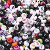 100 Stück Acryl Buchstabenperlen Gemischt Flach Rund Alphabet Spacer Perlen Für Schmuckherstellung DIY Handgemachtes Armband Halskette Zubehör