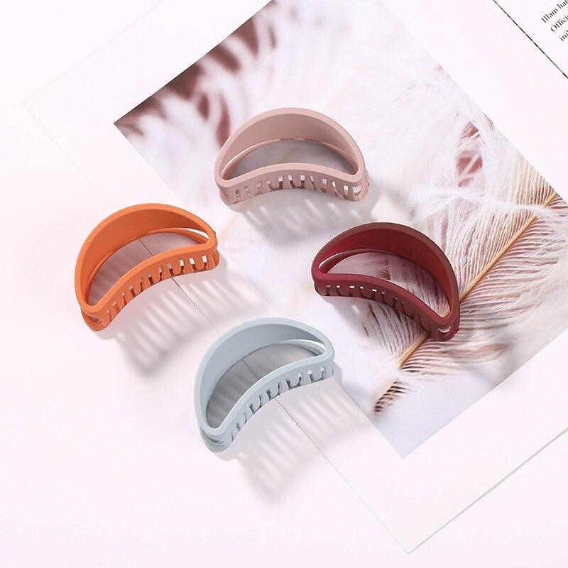 1Pcs Korean Solid Color Hair Claws Elegant Frosted Hair Clips Hairpins Barrette Headwear for Women Girls Hair Styling Tools
